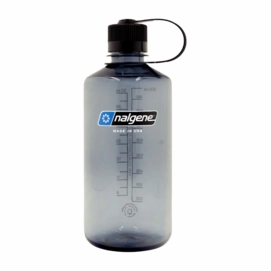 Water Bottle Nalgene Narrow Mouth 1000 ml Gray