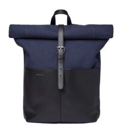 Rugzak Sandqvist Antonia Twill Black Twill With Black Leather