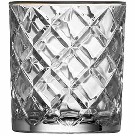 Whiskyglas Lyngby Diamond met Goud Randje 350 ml Clear (6-delig)