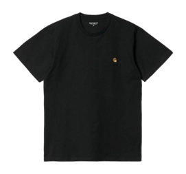 T-Shirt Carhartt WIP S/S Chase Herren Black / Gold