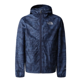 Jas The North Face Boys Never Stop Wind Jacket Summit Navy TNF Brand Proud Print