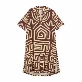 Robe de Plage OAS Femme Kalahara Papaya Linen-M / L