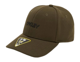Cap Oakley 6 Panel Stretch Metallic Hat New Dark Brush (S/M) '22