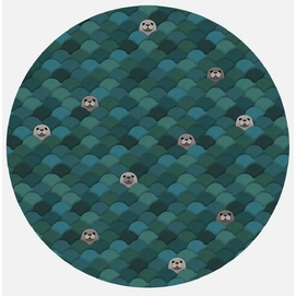 Papier Peint cercle Studio Ditte Phoques (95 cm)