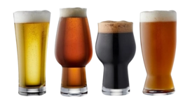 Bierglas Lyngby Glas Krystal Assorted Clear (4-delig)