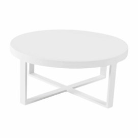 Bijzettafel Borek Force Alu Wit Ø 80 x 35 cm