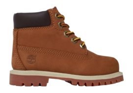 Boots Timberland Toddler 6 inch Premium Boot Rust Nubuck with Honey-Shoe size 20