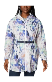 Veste Columbia Femme Parkette Long Wind Jacket White Impressio