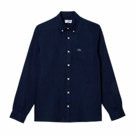 Hemd Lacoste CH5692 Premium Leinen Men Navy Blue