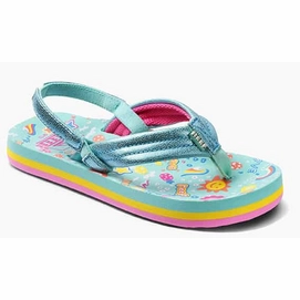 Flip Flops Reef Little Ahi Kids Love Rainbow-Schuhgröße 23