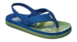 Flip Flops Reef Little Ahi Kids Navy Camo