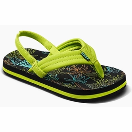 Flip Flops Reef Little Ahi Kids Neon Palm-Schuhgröße 29