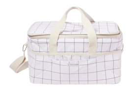 Glacière Sunnylife Canvas Check Coconut 30 L