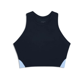 Tanktop On Running Movement Crop Damen Navy Stratosphere