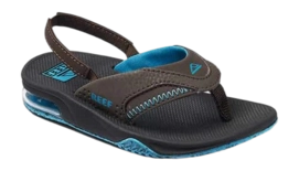 Sandaal Reef Kids Little Fanning Black Brown Blue