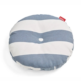 Sierkussen Fatboy Circle Stripe Ocean Blue (50 x 50 cm)