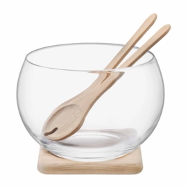 Saladeschaal L.S.A. Serve met Onderzetter en Bestek 27 cm