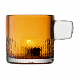 Teelichthalter L.S.A. Handle Amber/Orange 9 cm