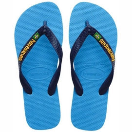 Flip Flops Havaianas Basil Logo Unisex Turquoise-Schuhgröße 33 - 34