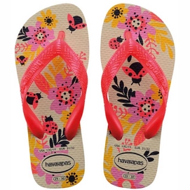 Flip Flops Havaianas Flores Kids Beige-Schuhgröße 27 - 28