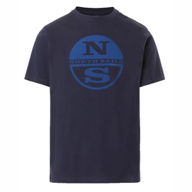T-Shirt North Sails SS-T-Shirt with Grafic Herren Navy Blue-L