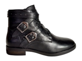 Bottines JJ Footwear Louth Noir Largeur de Pied G