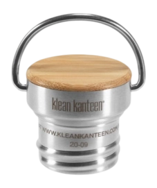 Bamboo Cap Klean Kanteen Brushed Stainless