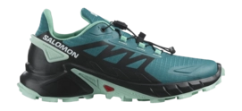 Trailrunning-Schuhe Salomon Supercross 4 Damen Harbor Blue Black Yucca
