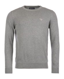 Trui Barbour Men Pima Cotton Crew Neck Grey