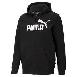 Vest Puma Men Essentials Big Logo Full Zip Hoodie Black