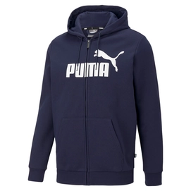 Gilet Puma Homme Essentials Big Logo Full Zip Hoodie Blue