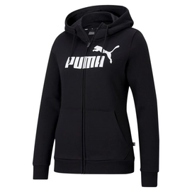 Sweatjacke Puma Essentials Logo Full Zip Hoodie FL Damen Black-M