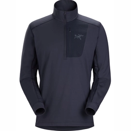Trui Arc'teryx Men RHO LT Zip Neck Black Sapphire