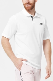 Tennisshirt New Balance Men Tournament Polo White