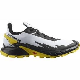 Chaussures de Trail Salomon Homme Alphacross 4 White Black Empire Yellow-Taille 48