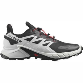 Trailrunning-Schuhe Salomon Supercross 4 Herren Black White Fiery Red-Schuhgröße 44