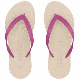 Slipper Sleepers Women Slim Wide Strap Eggnog Fucsia