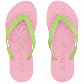 Slipper Sleepers Women Slim Wide Strap Pink Green