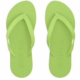 Slipper Sleepers Women Slim Wide Strap Lime Green