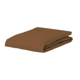Hoeslaken Essenza The Perfect Organic Jersey Leather Brown (Jersey)-1-persoons XL (90/100 x 200/210 cm)