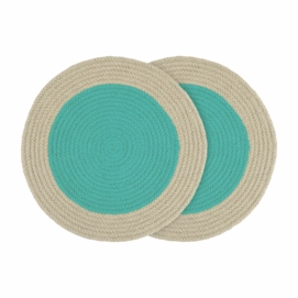 Placemat Remember Katoen Mint (Set van 2)-38 x 38 cm