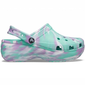 Sandaal Crocs Women Classic Platform Marbled Clog Pistachio Multi