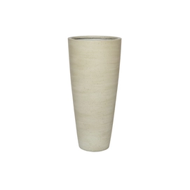 Bloempot Pottery Pots Cement and Stone Dax L Beige Washed 37 x 80 cm