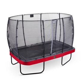 Trampoline EXIT Toys Elegant Premium Rectangular 366 x 214 Red Safetynet Economy