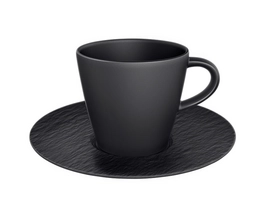 Koffiekop Villeroy & Boch Manufacture Rock Met Schotel