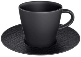 Espressokop Villeroy & Boch Manufacture Rock Met Schotel