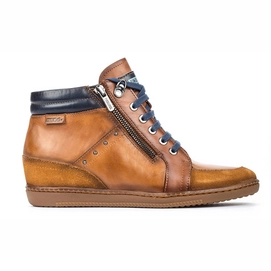 Sneaker Pikolinos W8U-8564 Tavira Brandy Tan Cuero Blue