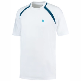 Tennisshirt K Swiss Men Hypercourt Mesh Crew 2 White-XL