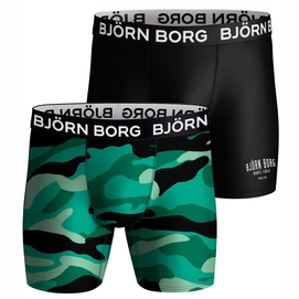 Boxer Bjorn Borg Homme Performance Boxer Black Print (lot de 2)-S