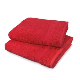 Gästehandtuch Tom Tailor Uni Walk-Frottier Rot (30 x 50 cm)